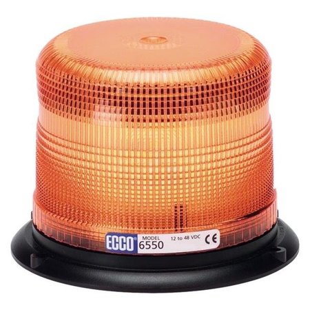 ECCO Ecco ECC6550A Low Profile Strobe Beacon Light with Double or Quad Flash; Amber ECC6550A